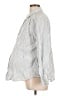 Ingrid + Isabel Stripes Silver Long Sleeve Button-Down Shirt Size Lg Maternity (3) - photo 5