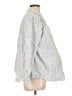 Ingrid + Isabel Stripes Silver Long Sleeve Button-Down Shirt Size Lg Maternity (3) - photo 4