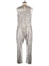 Express Metallic Silver Jumpsuit Size XL - photo 2