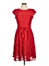 DressBarn Red Casual Dress Size 10 - photo 1