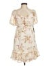 Liberty Love 100% Polyester Floral Ivory Cocktail Dress Size M - photo 1