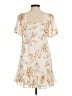 Liberty Love 100% Polyester Floral Ivory Cocktail Dress Size M - photo 2