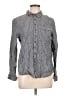 Belldini Stripes Gray Long Sleeve Button-Down Shirt Size L - photo 1