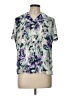TanJay Floral Purple Short Sleeve Blouse Size L (estimated) - photo 1