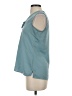 Nic + Zoe 100% Polyester Teal Sleeveless Blouse Size P (petite) - photo 5