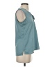 Nic + Zoe 100% Polyester Teal Sleeveless Blouse Size P (petite) - photo 4