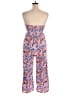 Justify 100% Rayon Hearts Pink Jumpsuit Size XL - photo 2