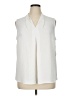 Bar III 100% Polyester Ivory Sleeveless Blouse Size 1X - photo 1