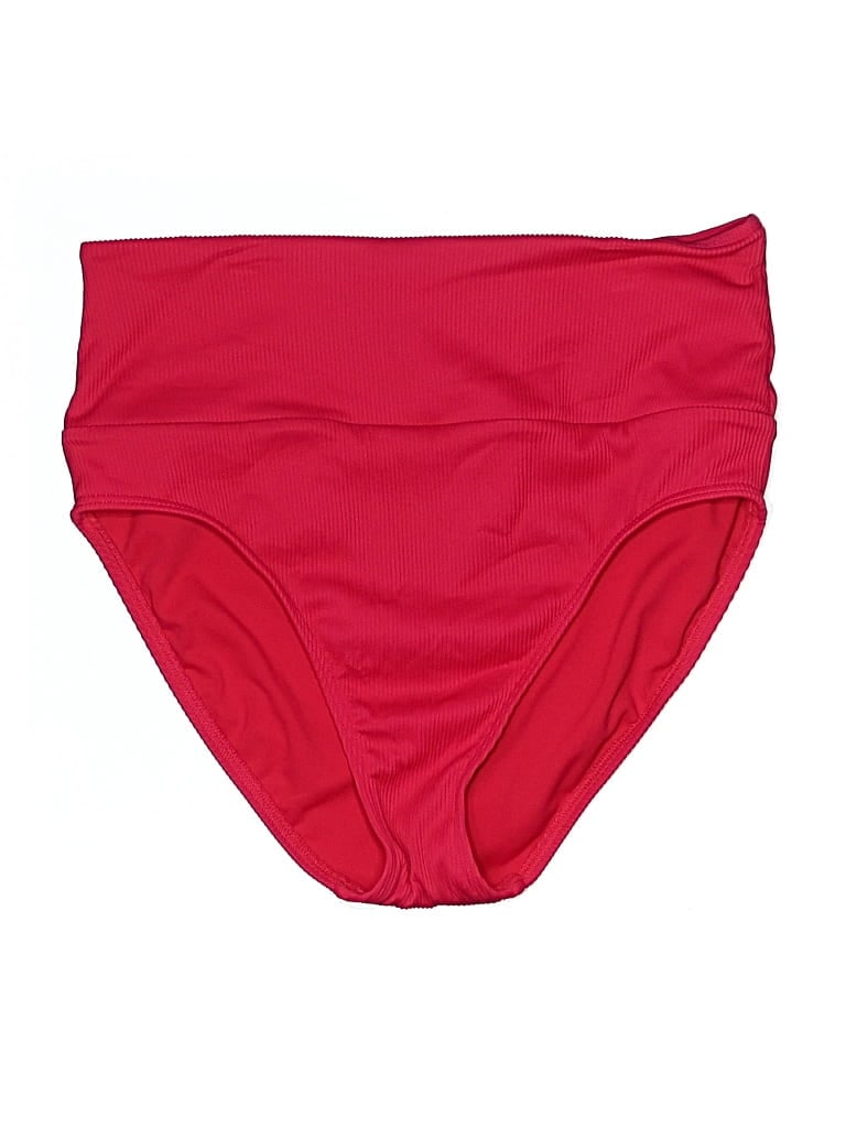 Pre-owned Lands' End Swimsuit Bottoms In Red