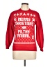 Port & Company Red Pullover Sweater Size L - photo 1
