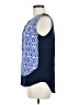 Collective Concepts 100% Polyester Blue Sleeveless Blouse Size M - photo 5