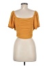 Minkpink Orange Short Sleeve Top Size M - photo 2