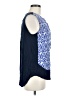 Collective Concepts 100% Polyester Blue Sleeveless Blouse Size M - photo 4