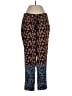 Elizabeth and James 100% Silk Animal Print Brown Silk Pants Size S - photo 1