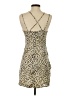 Zara Animal Print Tan Cocktail Dress Size S - photo 2