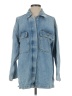 Topshop 100% Cotton Blue Denim Jacket Size 2 - photo 1