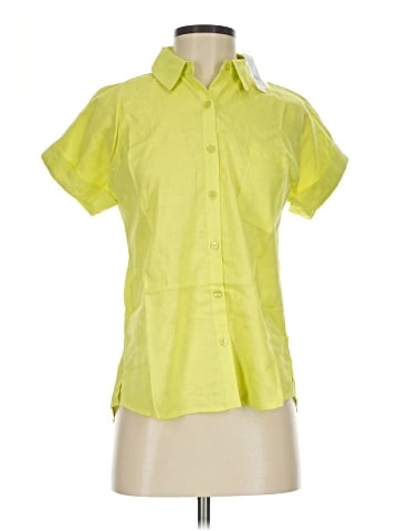 New York & Company Short Sleeve Blouse (view 1)