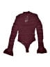 Ronny Kobo Burgundy Bodysuit Size XS - photo 1