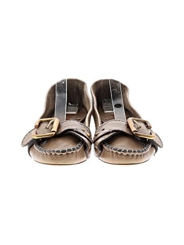Chloé Leather Buckle Accents Flats (view 2)