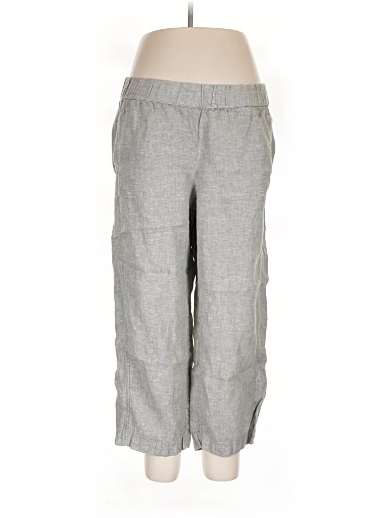 Pre-owned Purejill Linen Pants In Gray