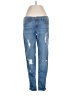 Just Black Hearts Blue Jeans Size 26 waist - photo 1