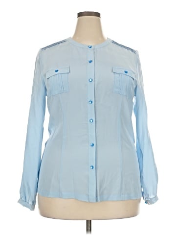 Pendleton Long Sleeve Silk Top (view 1)