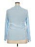 Pendleton 100% Silk Blue Long Sleeve Silk Top Size 18 - photo 2