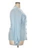 Pendleton 100% Silk Blue Long Sleeve Silk Top Size 18 - photo 4