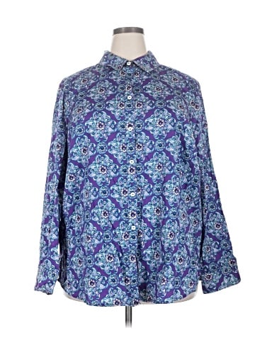 Foxcroft Long Sleeve Button-Down Shirt (view 1)