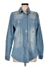 Boston Proper 100% Cotton Blue Long Sleeve Blouse Size M - photo 1