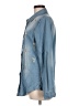 Boston Proper 100% Cotton Blue Long Sleeve Blouse Size M - photo 5