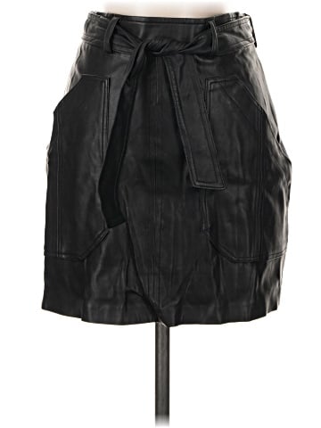 Pull&Bear Faux Leather Skirt (view 1)
