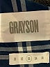 Grayson 100% Cotton Plaid Blue Long Sleeve Button-Down Shirt Size Med (3) - photo 7