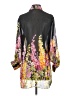 Mishca 100% Polyester Floral Black 3/4 Sleeve Blouse Size S - photo 2