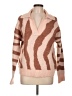 Nine West Animal Print Brown Pullover Sweater Size L - photo 1