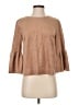 Do & Be Brown 3/4 Sleeve Top Size S - photo 1