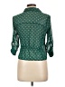 Mine 100% Polyester Polka Dots Green 3/4 Sleeve Blouse Size L - photo 2