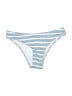 Cupshe 100% Polyester Stripes Blue Swimsuit Bottoms Size S - photo 1