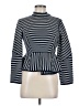 Sonia Rykiel Stripes Blue Turtleneck Sweater Size M (estimated) - photo 1