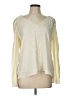 Theory 100% Silk Ivory Long Sleeve Silk Top Size L - photo 1