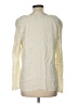 Theory 100% Silk Ivory Long Sleeve Silk Top Size L - photo 2