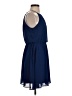 Dina Be 100% Polyester Solid Blue Cocktail Dress Size S - photo 4