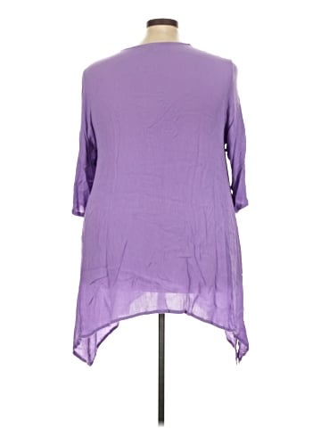 Roaman's 3/4 Sleeve Blouse (view 2)