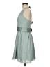 White by Vera Wang 100% Polyester Solid Gray Cocktail Dress Size 8 - photo 5
