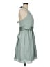 White by Vera Wang 100% Polyester Solid Gray Cocktail Dress Size 8 - photo 4