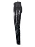 Bebe Metallic Black Active Pants Size S - photo 5