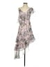 Keepsake 100% Polyester Floral Gray Cocktail Dress Size S - photo 1