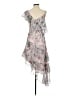 Keepsake 100% Polyester Floral Gray Cocktail Dress Size S - photo 2