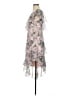 Keepsake 100% Polyester Floral Gray Cocktail Dress Size S - photo 5