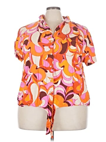 Ava & Viv Short Sleeve Blouse (view 1)